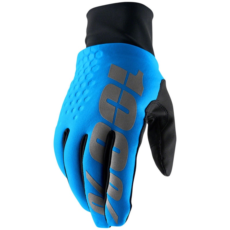 100% Hydromatic Brisker Gloves - Blue Full Finger X-Large