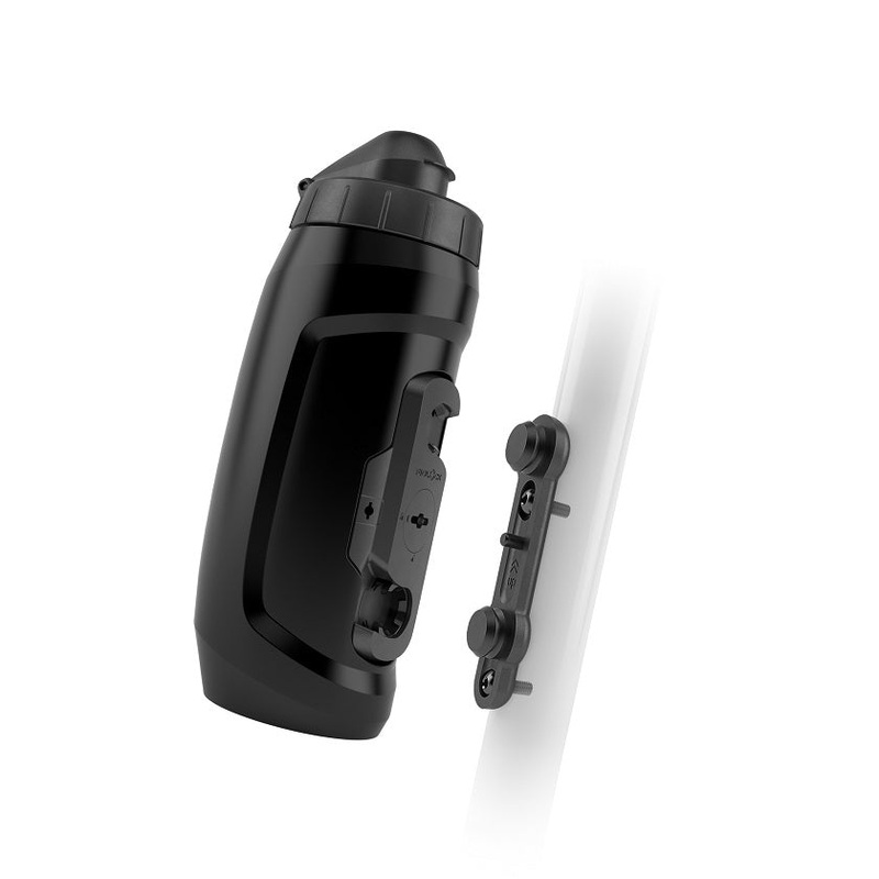 Borraccia Fidlock Twist 590 + bike base - Nero