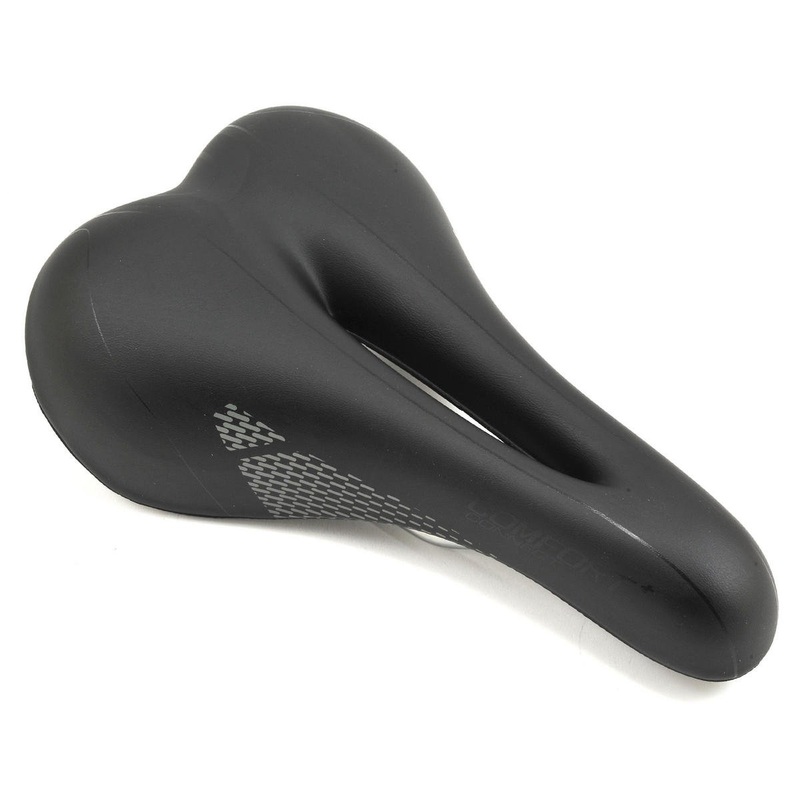 Giant Connect Comfort+ Saddle (Black) (Chromoly Rails) 