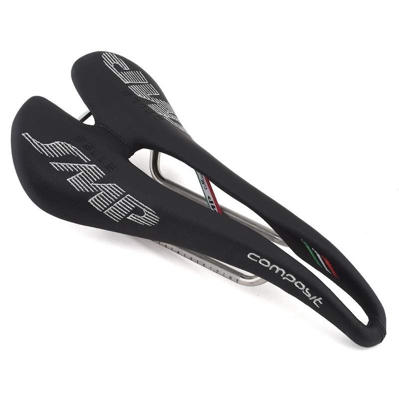 Selle SMP Composit Saddle (Black) (AISI 304 Rails) (129mm) 