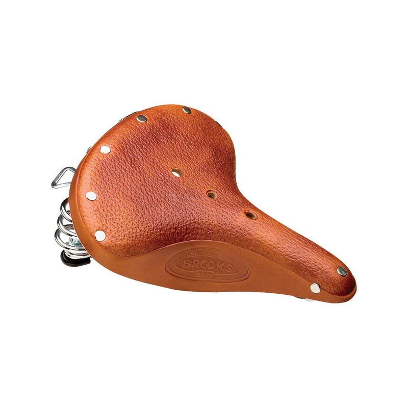 Brooks B67 S Women's Saddle (Honey) (Black Steel Rails) (210mm) 