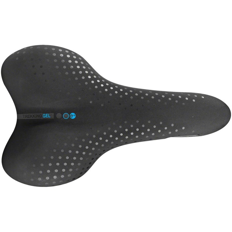 Selle San Marco Trekking Gel Saddle (Black) (Steel Rails) (S1) (164mm) 