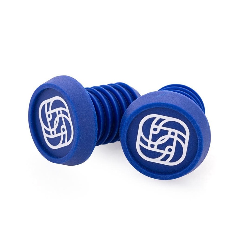 Gusset Grips BMX Push-In plugs  Grips Blue