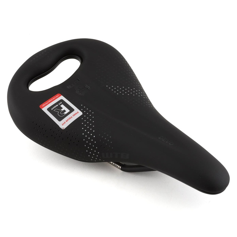 WTB Devo PickUp Saddle (Black) (Stainless Rails) (M) (142mm) 