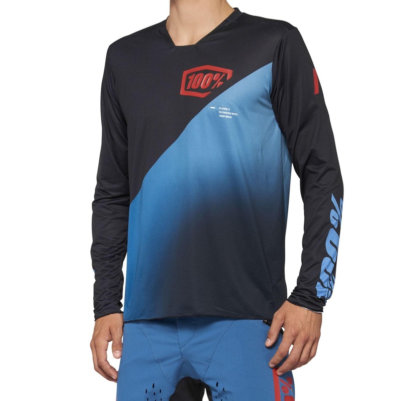 100% R-Core X Long Sleeve Jersey 2022 Black / Slate