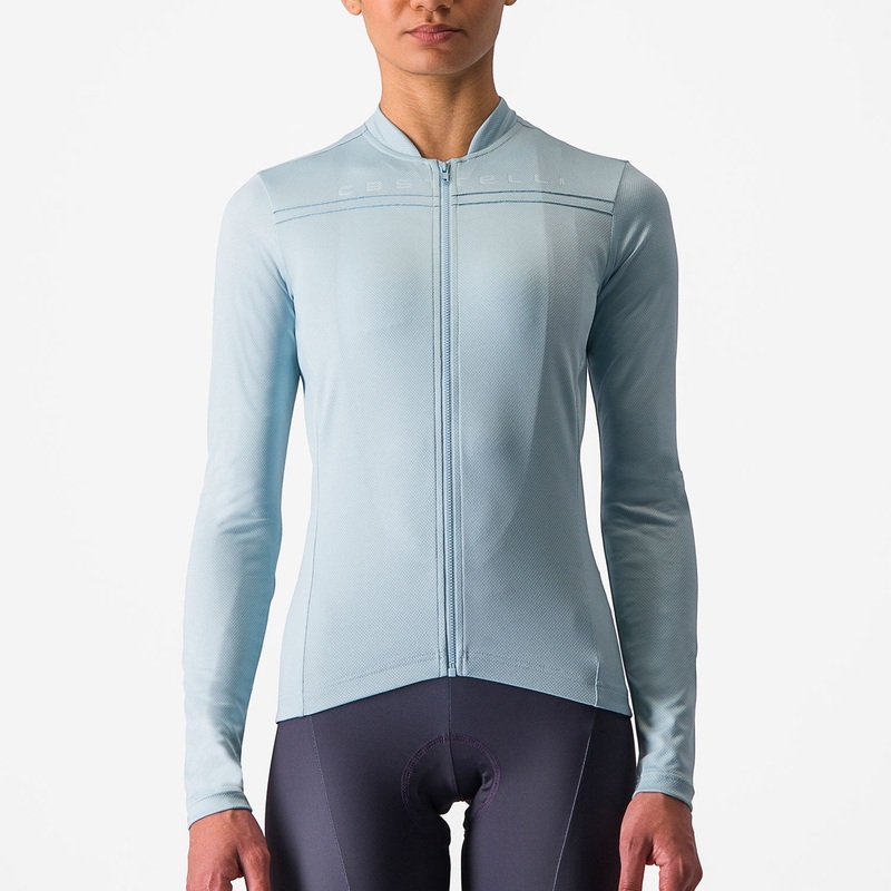 Maglia maniche lunghe donna Castelli Anima 4 - Azzurro