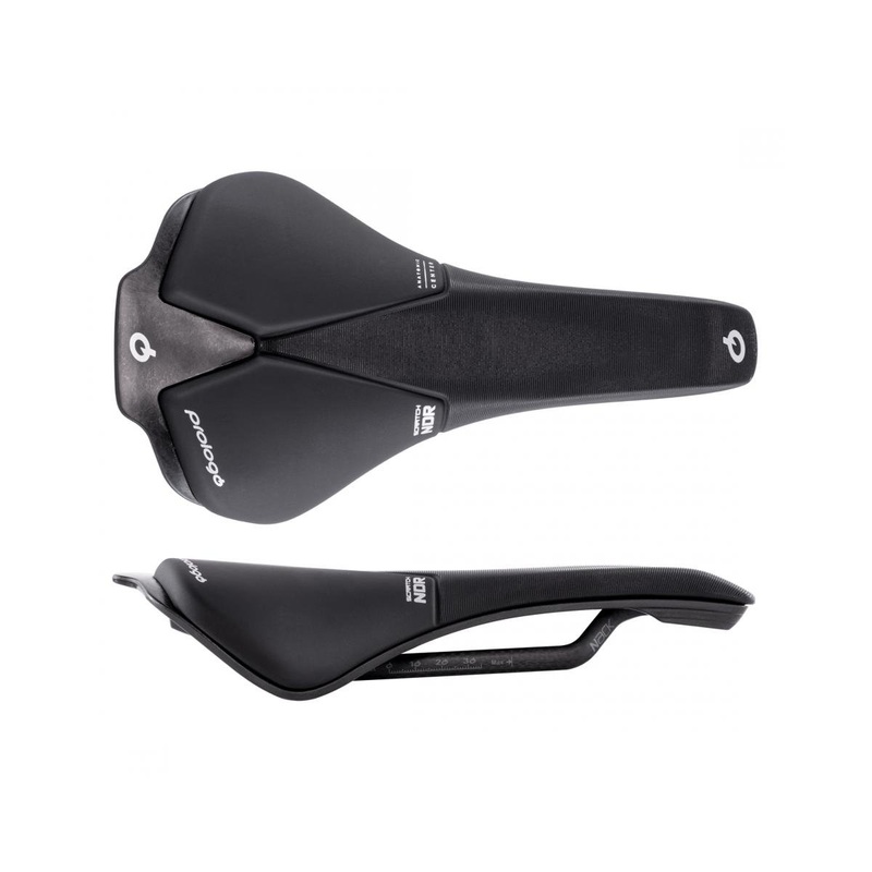 Prologo Scratch NDR Cross Country MTB Saddle (Black) (Nack Carbon Rails) (140mm) 