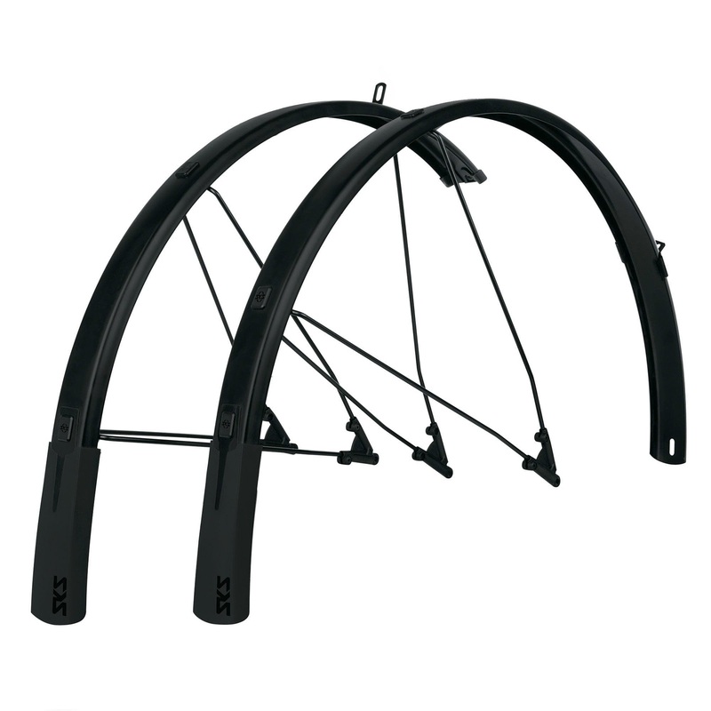 Sks Bluemels Style 28 Mudguard Set: Black 28 46Mm