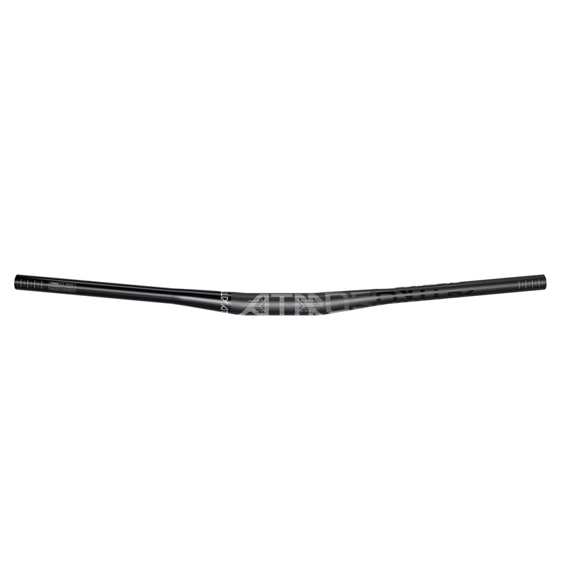 Truvativ Atmos 7K Riser Handlebar 31.8Mm Diameter, 760Mm Wide 10Mm Rise Bead A1: Blast Black With Slate Logos 760Mm
