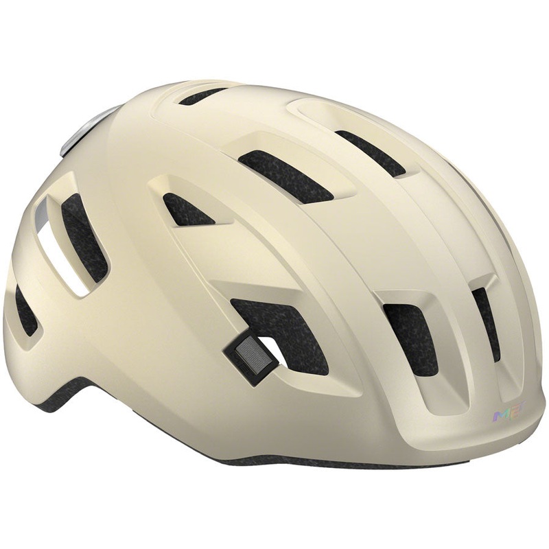 MET E-Mob Mips Helmet - Vanilla Ice Matte Large