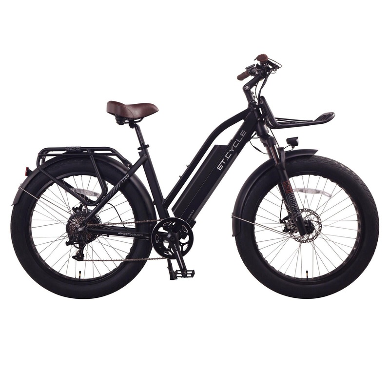 2025 ET-Cycle T720 Fat Trekking Step-thru E-Bike, 48V 15Ah, 720Wh Battery