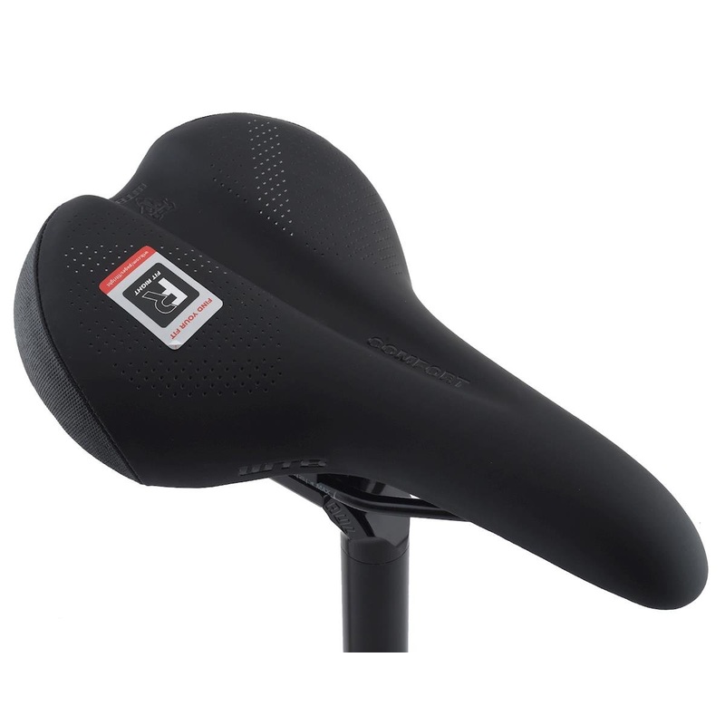 WTB Comfort Saddle (Black) (Steel Rails) (Wide) (174mm) 