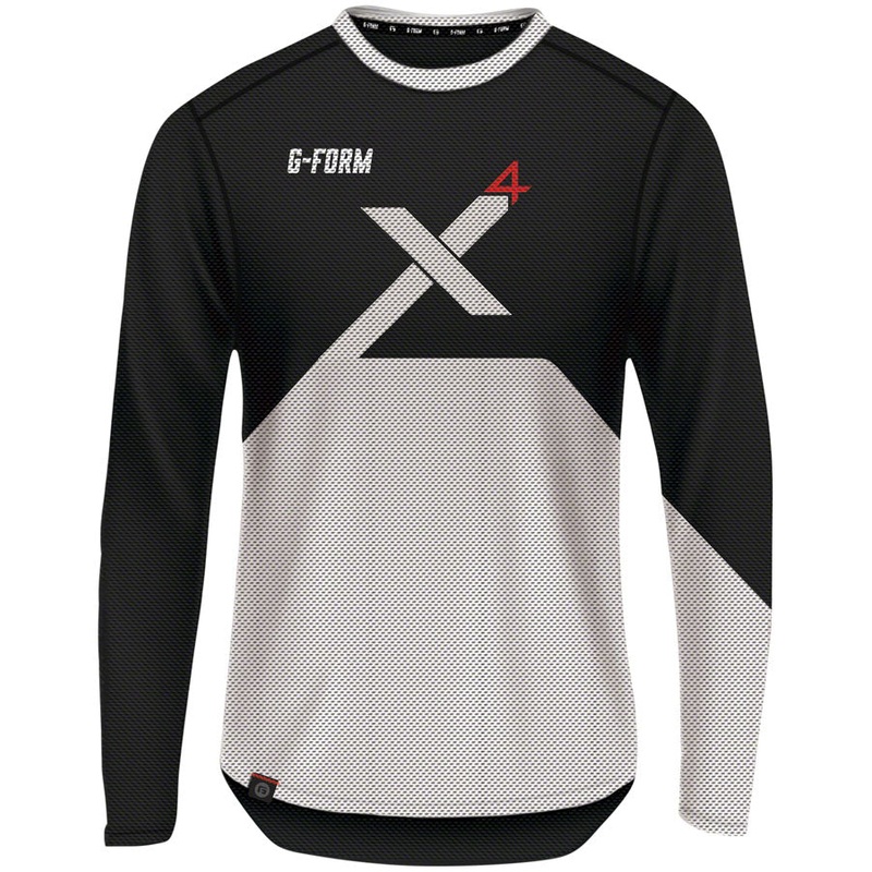 G-Form Pro-X4 Long Sleeve Bike Jersey - Black/White Small