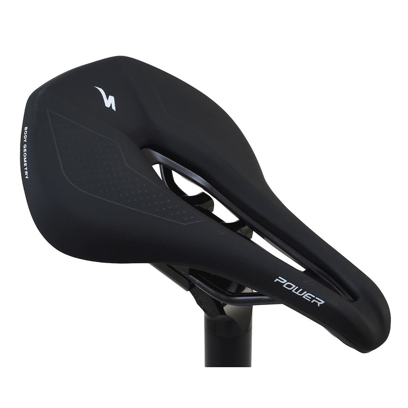 Specialized Power Comp Saddle (Black) (Chromoly Rails) (143mm) 