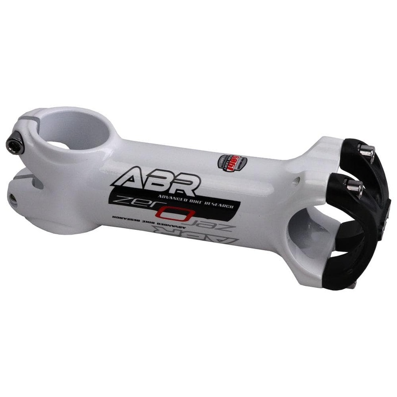 ABR Zero 6 Stem 3D Forged 6061 T6 Size: 1 1/8 - Bar Bore: 31.8mm - Length: 110mm White