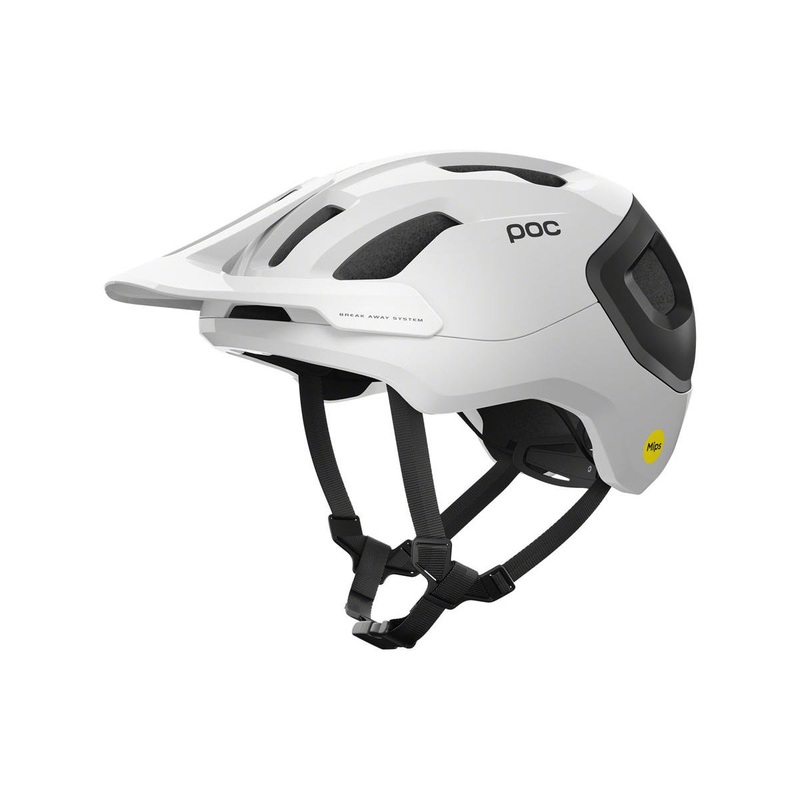 POC Axion Race MIPS Helmet (White/Matte Black) (L) 