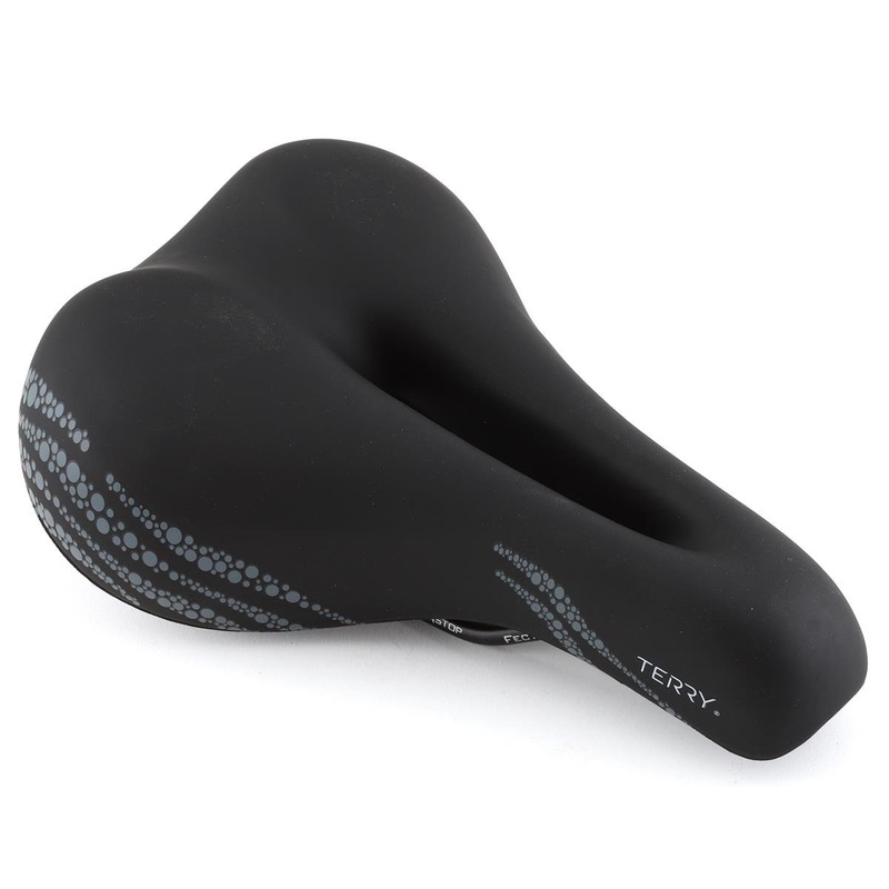 Terry Women's Cite X Gel Saddle (Black/Bubbles) (Steel Rails) (175mm) 