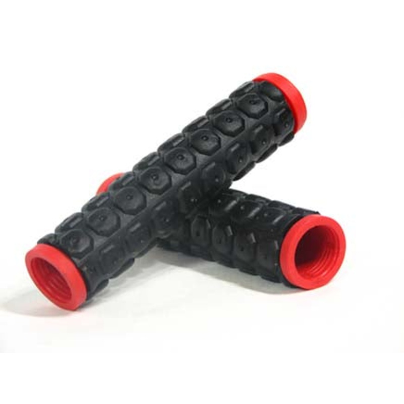 Velo - Dimpled Honeycomb|GRIPS D2 BLACK RED ENDS HONEY COMB DIMPLE|GRIPS D2 BLACK BLUE ENDS HONEY COMB DIMPLE|GRIPS D2 BLACK GREY ENDS HONEY COMB DIMPLE