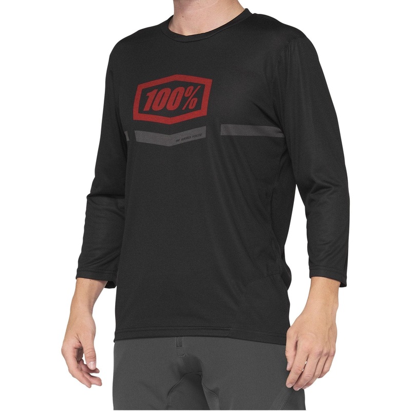 100% Airmatic  Sleeve Jersey 2022 Black / Red