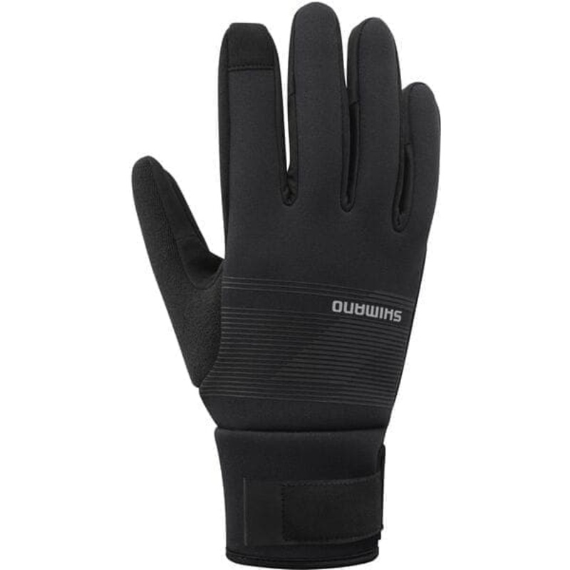 Shimano Clothing Unisex Windbreak Thermal Gloves; Black