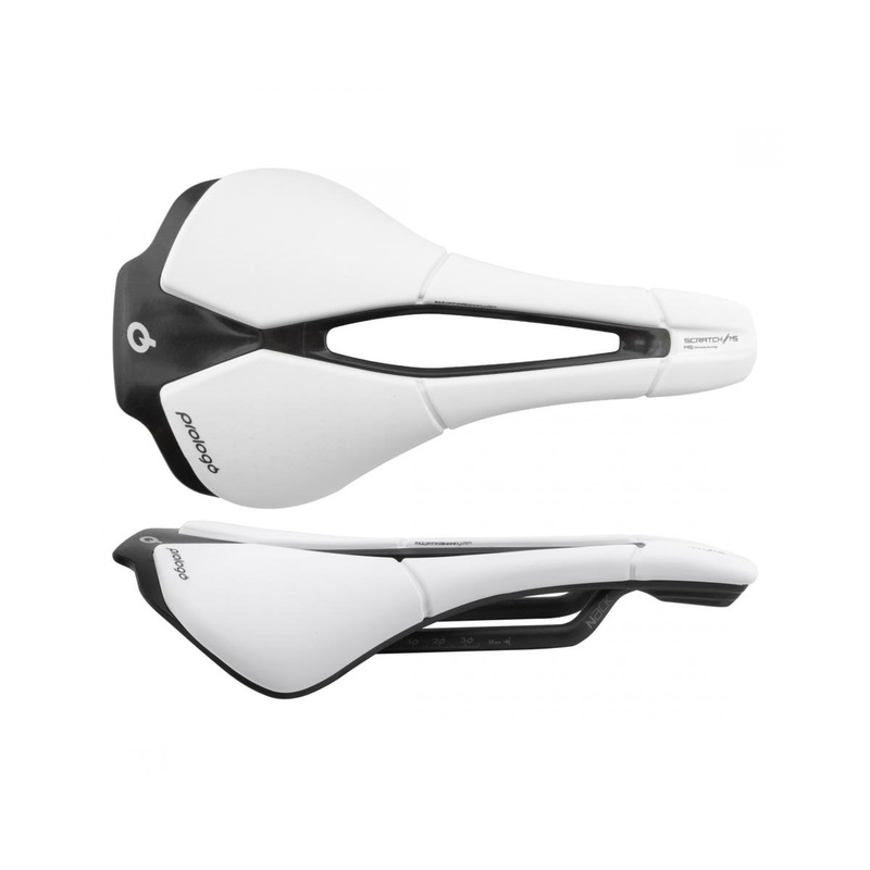Prologo Scratch M5 PAS Saddle (White) (Nack Carbon Rails) (140mm) (Perineal Area System)