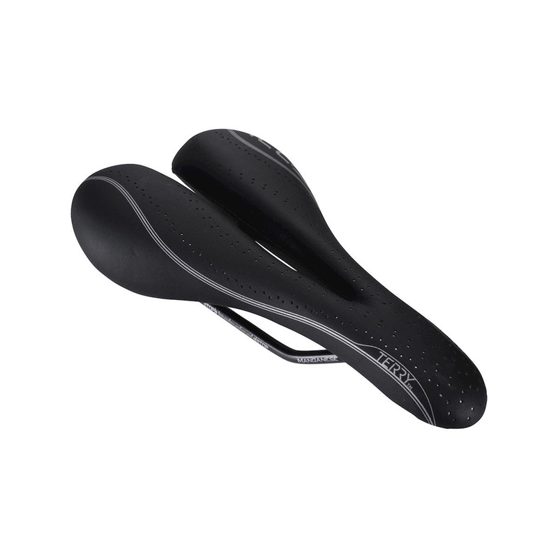 Terry Women's FLX Gel Saddle (Black) (Manganese Rails) (142mm) 