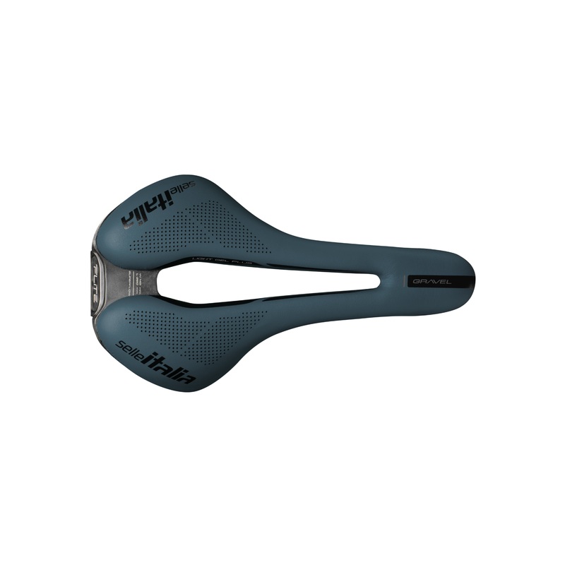 Selle Italia Flite Boost Ti316 Superflow Gravel Saddle: Blue Granite L3