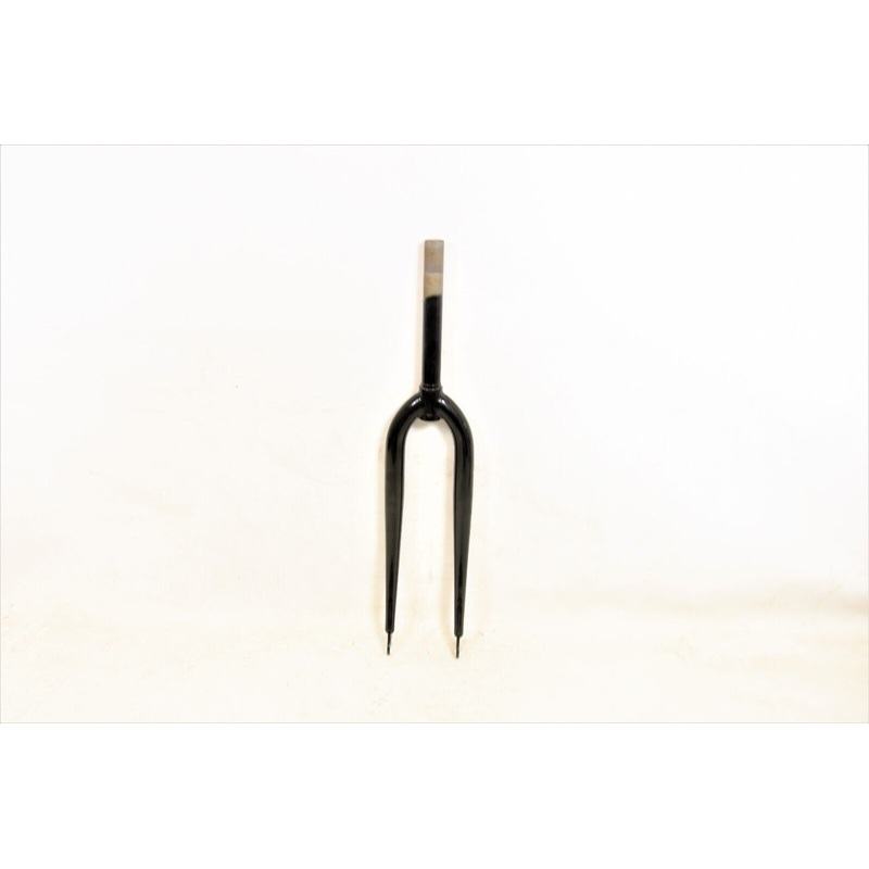 27 or 700c Bike Fork 25.4mm Black 190mm 1 Threaded Steerer Axle To Crown 400mm