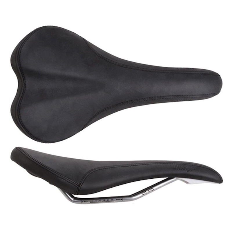 Charge Bikes Spoon Saddle (Black) (Chromoly Rails) (140mm) 