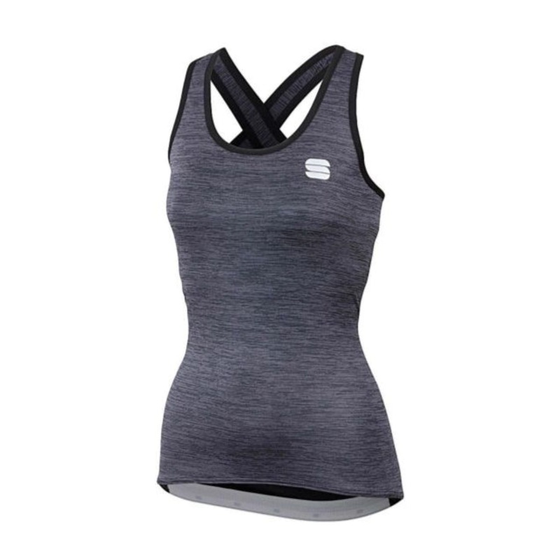 Top donna Sportful Giara - Nero grigio