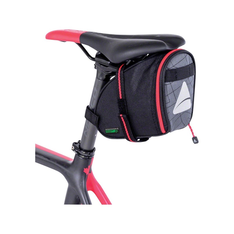 Axiom Seymour Oceanweave Wedge Saddle Bag (Black/Grey) (1.3L) 