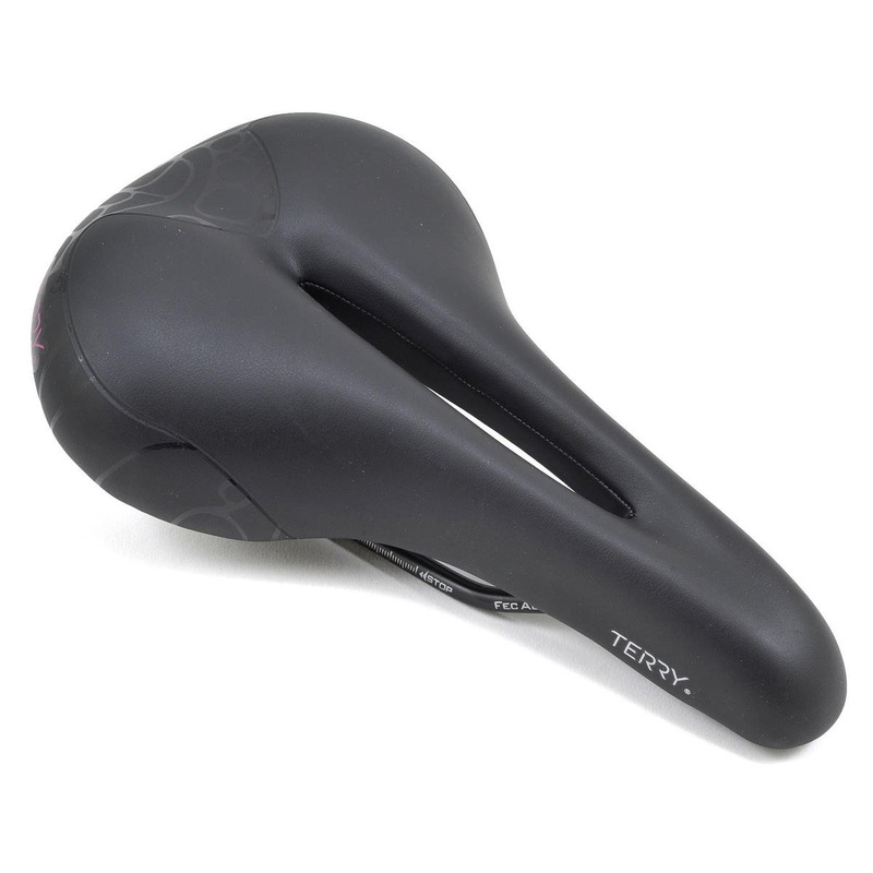 Terry Women's Butterfly Chromoly Saddle (Black) (FeC Alloy Rails) (155mm) 