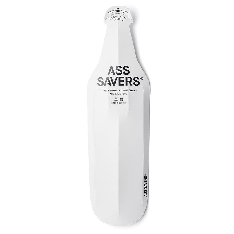 Ass Savers Big Rear Mudguard White