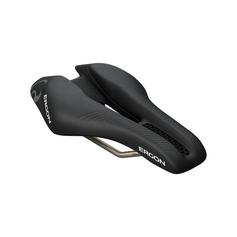 Ergon SR Triathlon Saddle (Black) (Women's) (Front) 