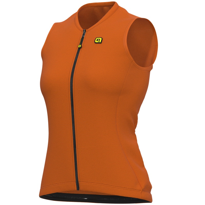 Maglia donna senza maniche Ale Solid Color Block - Arancio