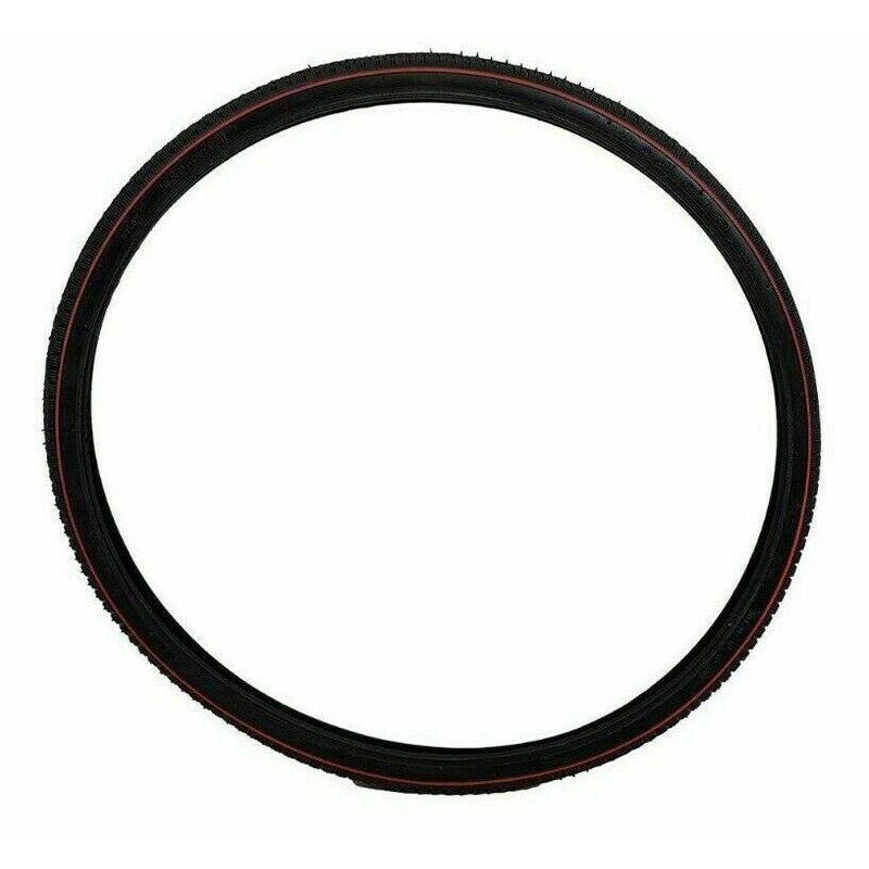 28 x 1 1/2 (40-635) Black Tyres Heavy Roadster Tread For Vintage Bikes Redline