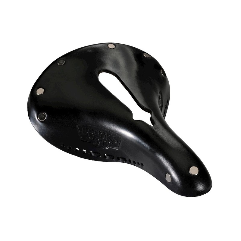Brooks B17 Imperial Women's Saddle (Black) (Steel Rails) (177mm) 