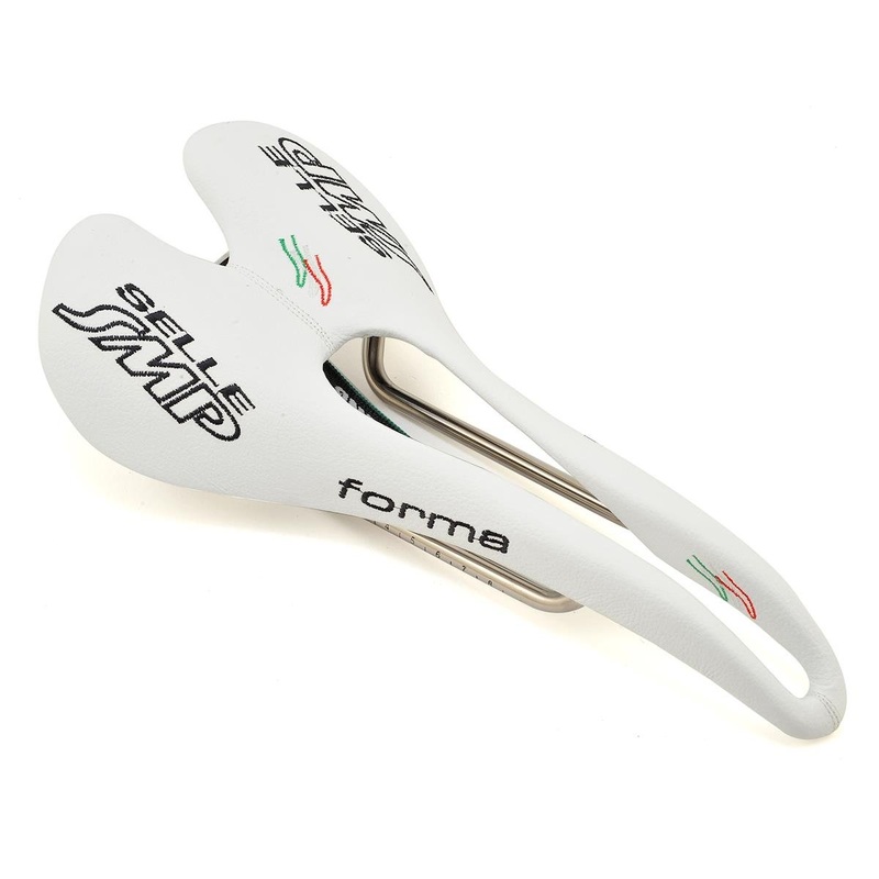 Selle SMP Forma Saddle (White) (AISI 304 Rails) (137mm) 