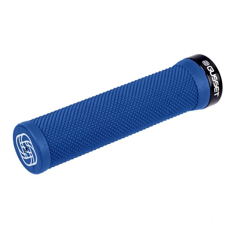 Gusset Grips Single File Clamp-On 133mm Grips Blue