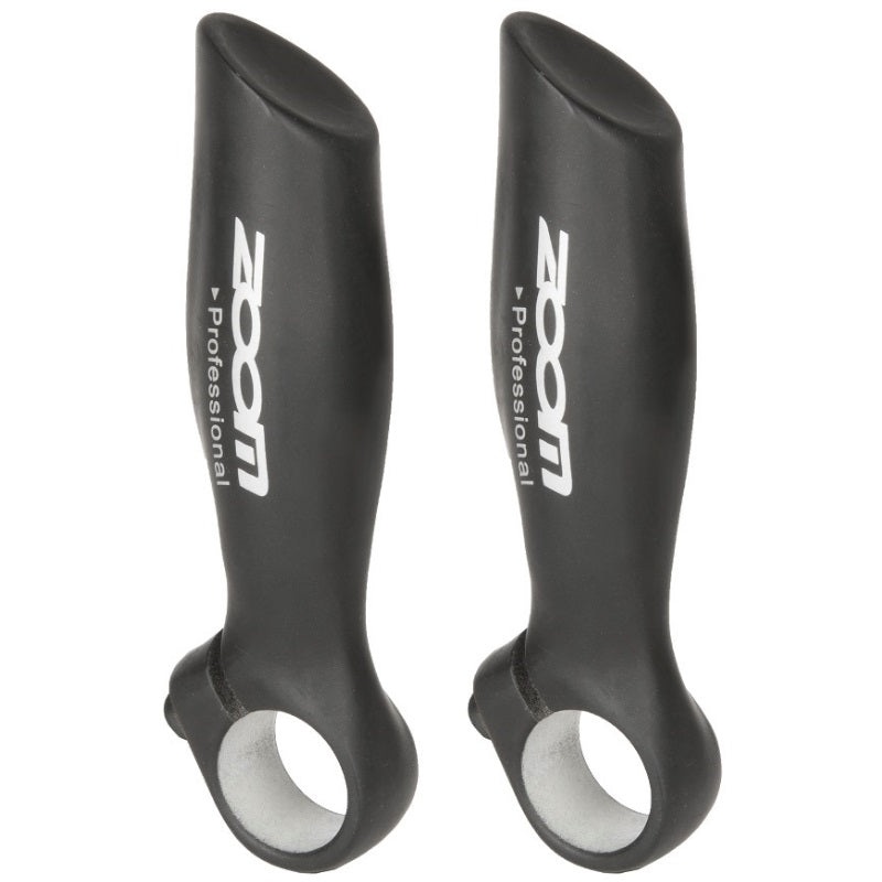 Zoom Alloy Handlebar Ends|H/BAR ENDS ZOOM ERGO BLACK ALLOY (PR)