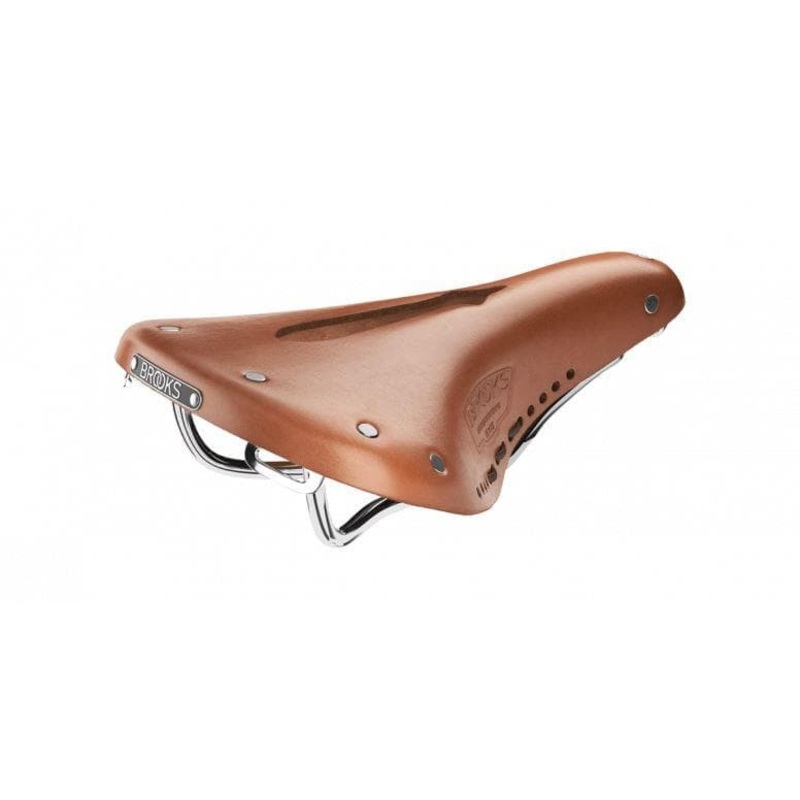 Brooks B17 Carved Short Honey Womens Road Saddle - 176mm