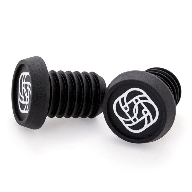 Gusset Grips BMX Push-In plugs  Grips Black