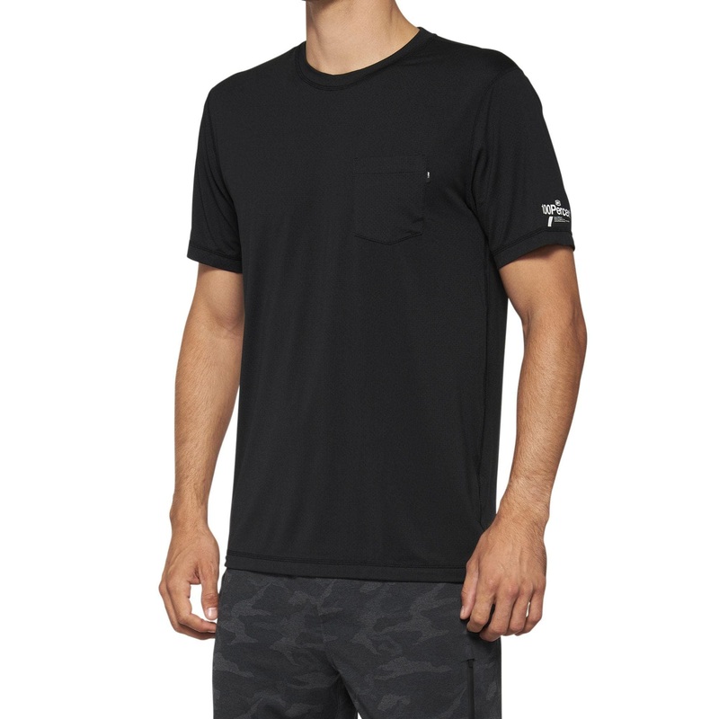 100% MISSION Athletic Short Sleeve T-shirt Black