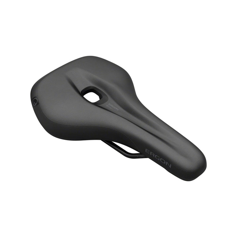 Ergon Men's SF Saddle (Black) (Steel Rails) (S/M) 