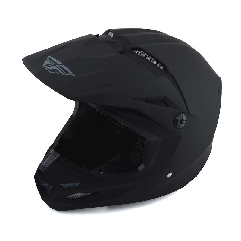 Fly Racing Kinetic Solid Helmet (Matte Black) (2XL) 