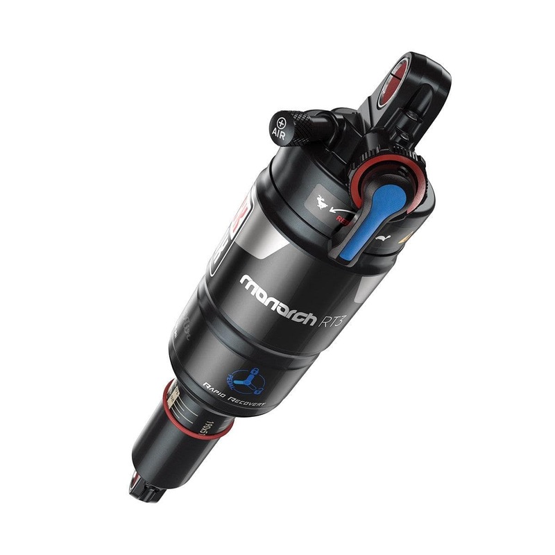 Rockshox - Monarch Rt3 - (184X44/7.25X1.75) Tune-Midreb/Midcomp - Soft Pedal Tune 320 Lockout Force - Fast Black Body - My16: Black 184X44