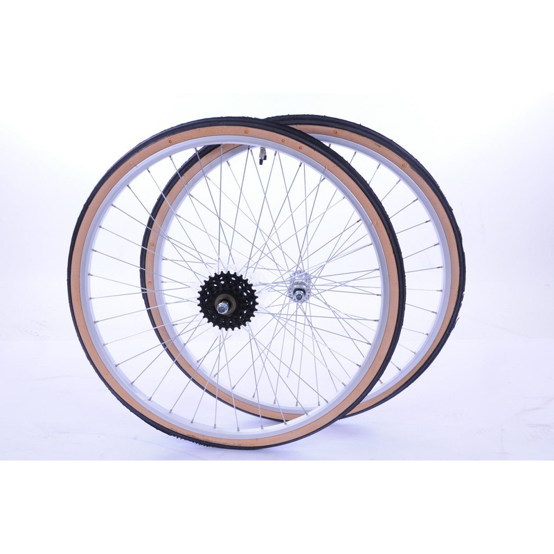 26x1 3-8 MULTI SPEED WHEEL SET WITH TYRES,TUBES & FREEWHEEL SUIT 26x1 1-4 BIKES