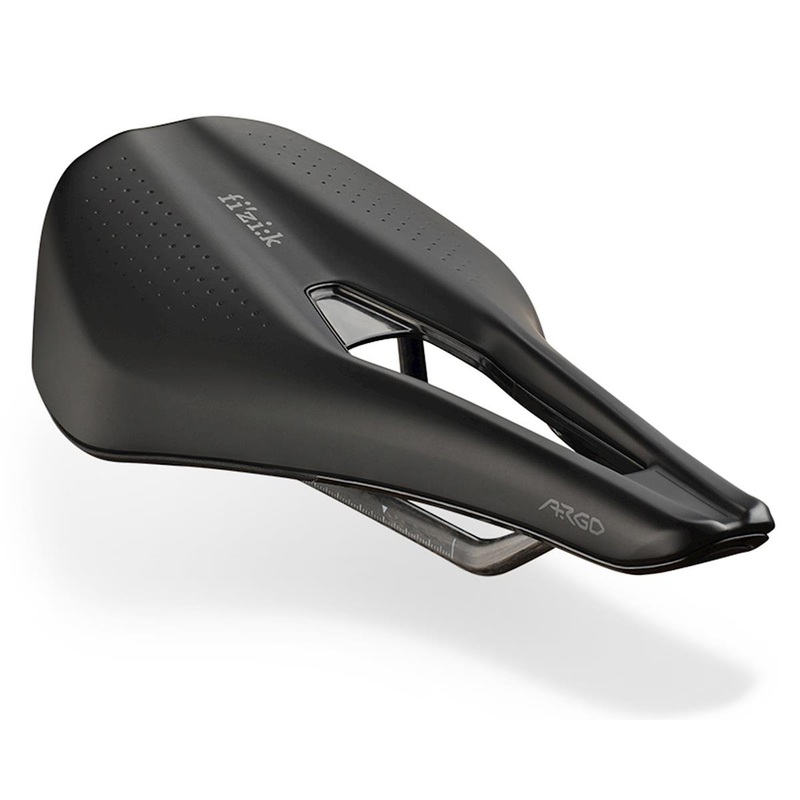 fizik Tempo Argo R1 (Black) (Carbon Rails) (150mm) 