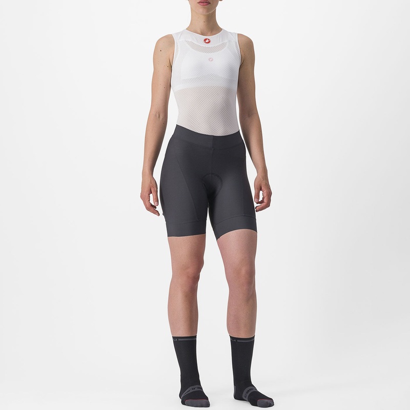 Pantaloncini donna Castelli Prima - Grigio arancio