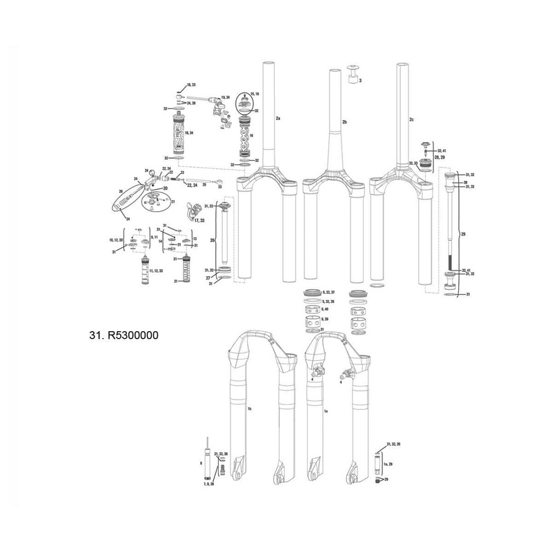 Rockshox Spare - Front Suspension Service Service Kit 08-15 Sida (80/100Mm Chassis Only):